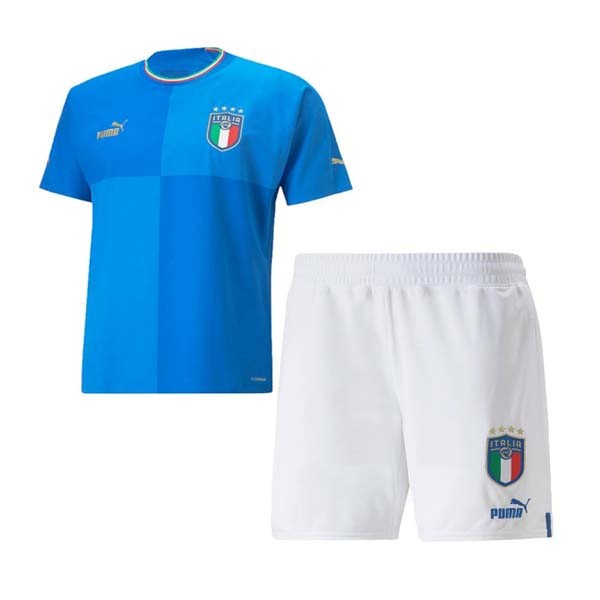 Fussballtrikots Italien Heim Kinder 2022 Blau